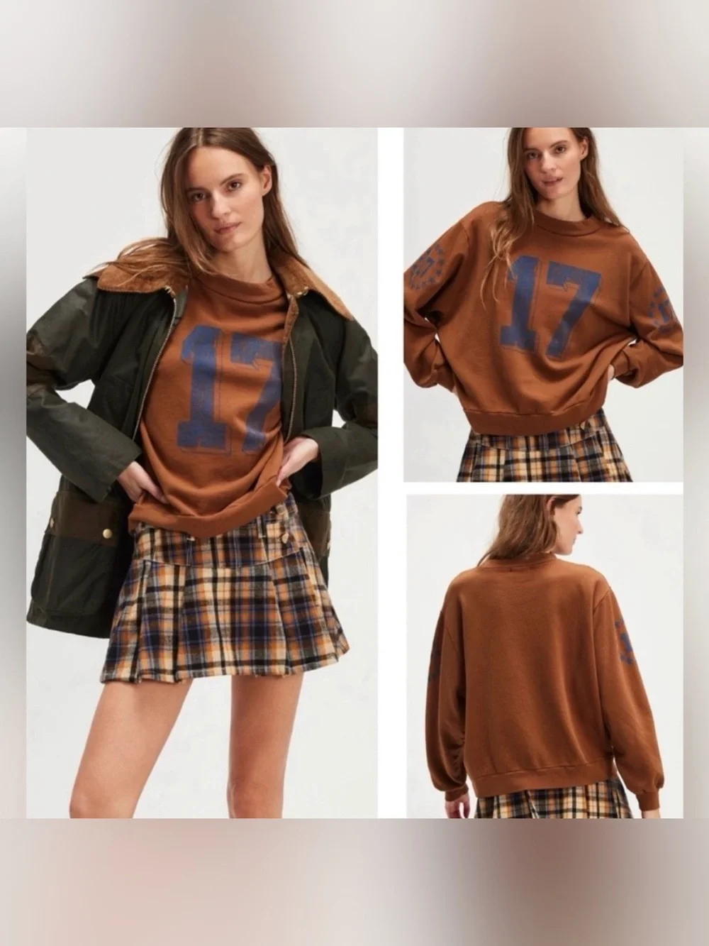NWT Free People Ragabond Halftime Sweatshirt size Small